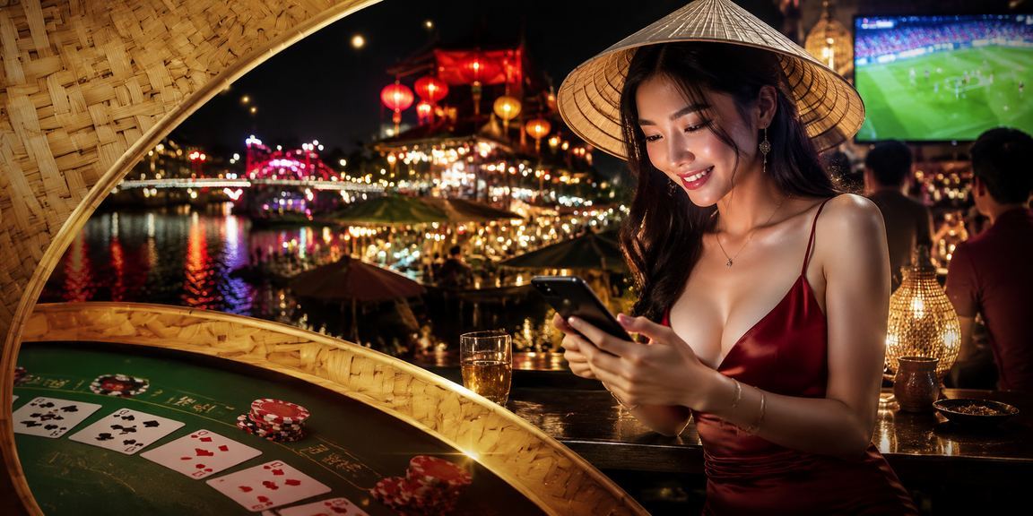 Người chơi Hà Nội trải nghiệm cá cược với nón lá trong không gian truyền thống